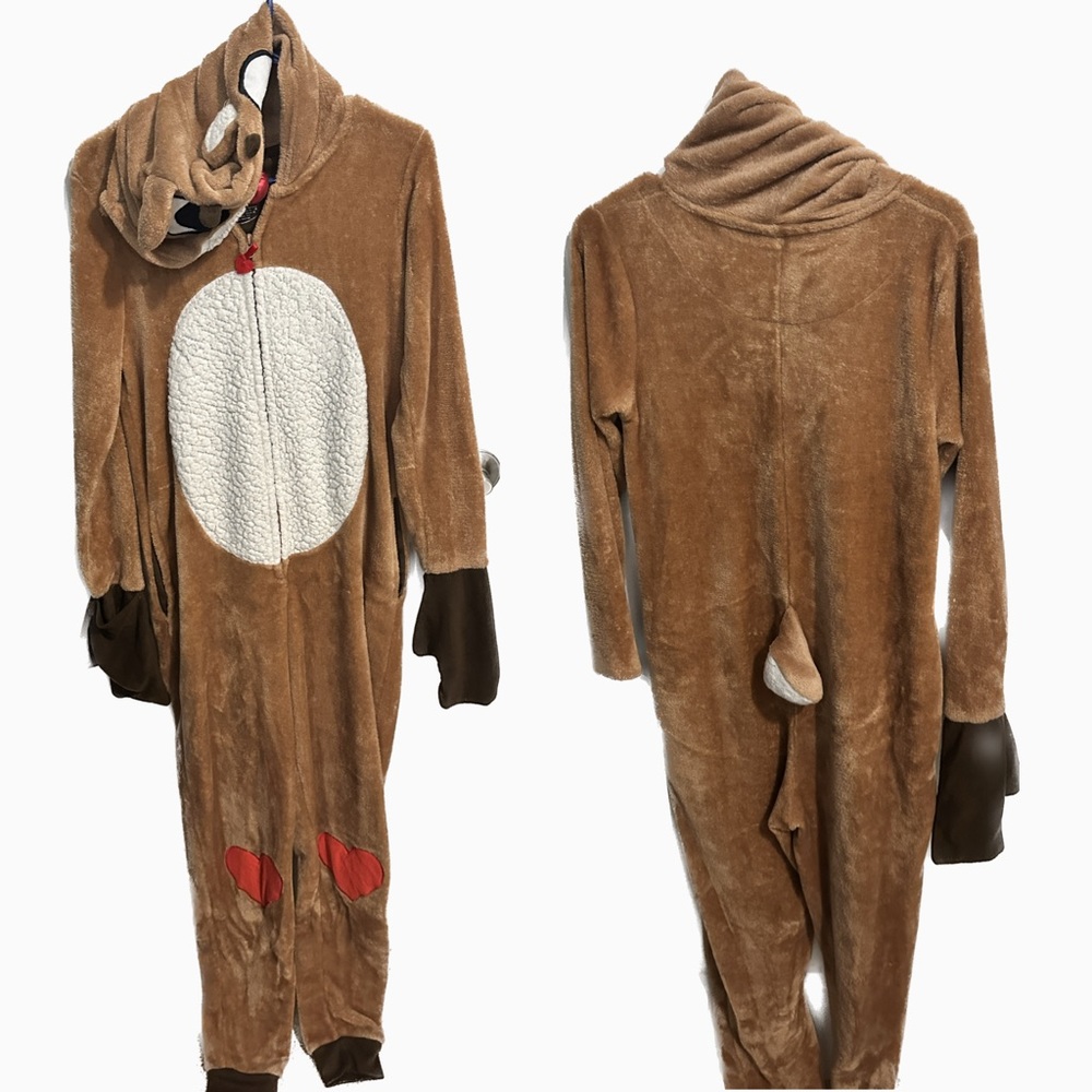 Rudolph Christmas Size S Onesie Comfortable Pajamas